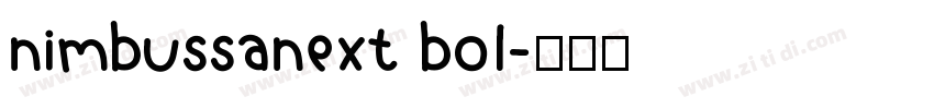 nimbussanext bol字体转换